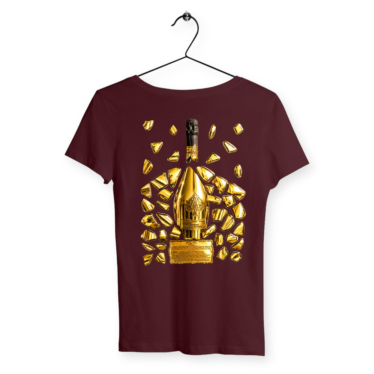 T-shirt Femme Brignac - dos_bordeaux