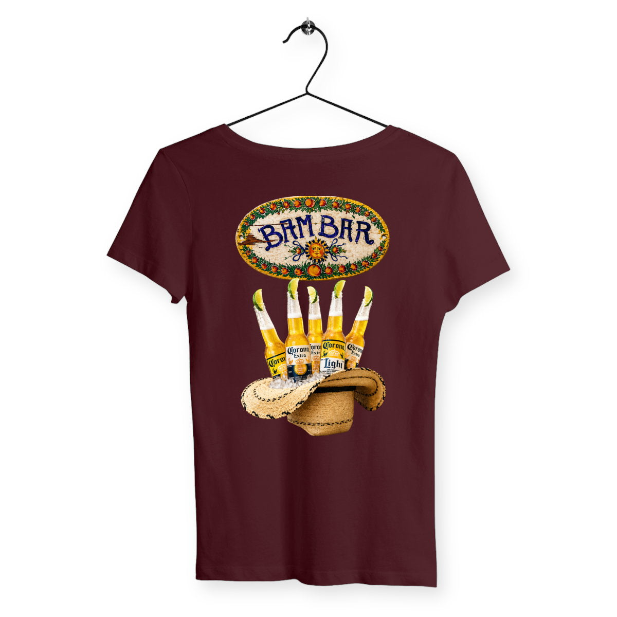 T-shirt Femme Bam Bar - dos_bordeaux