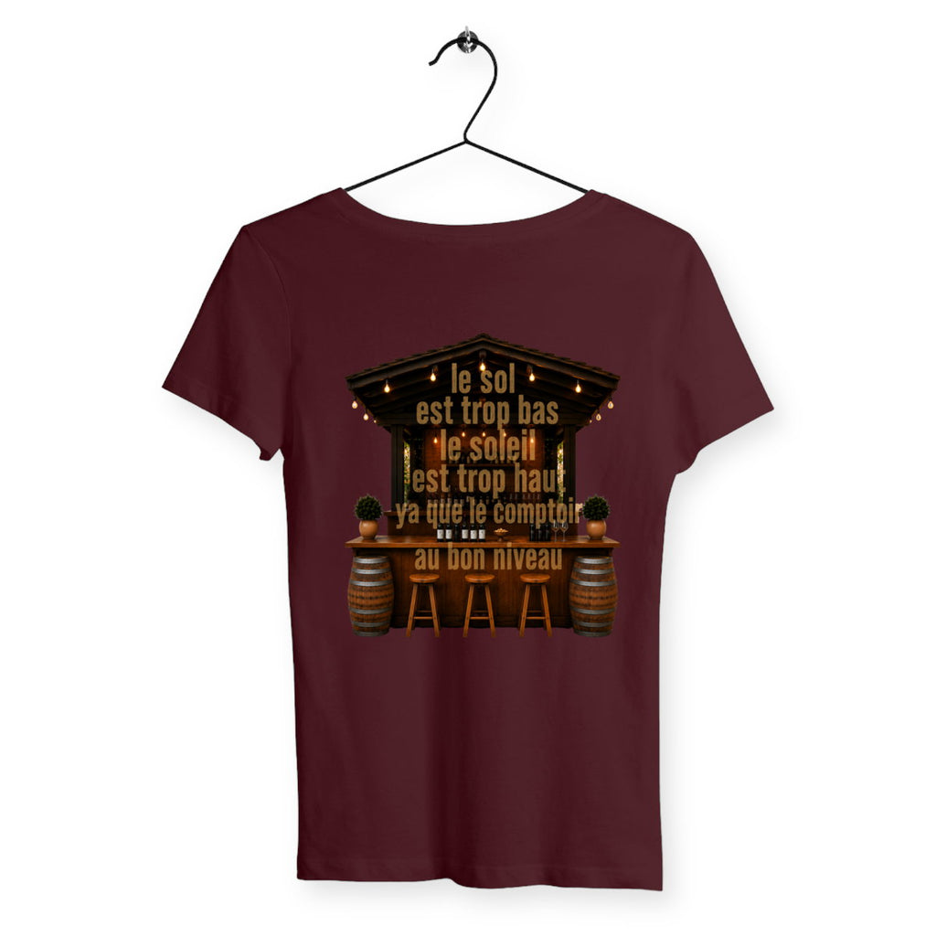 T-shirt Femme Bodega - dos_bordeaux