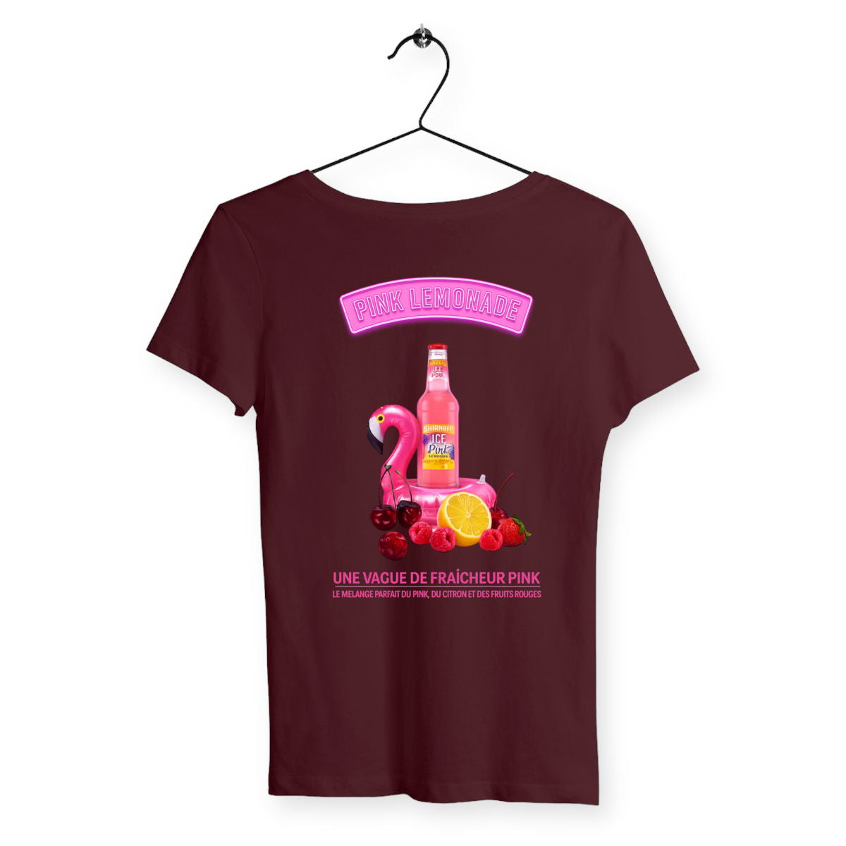 T-shirt Femme Pink Lemonade - dos_bordeaux