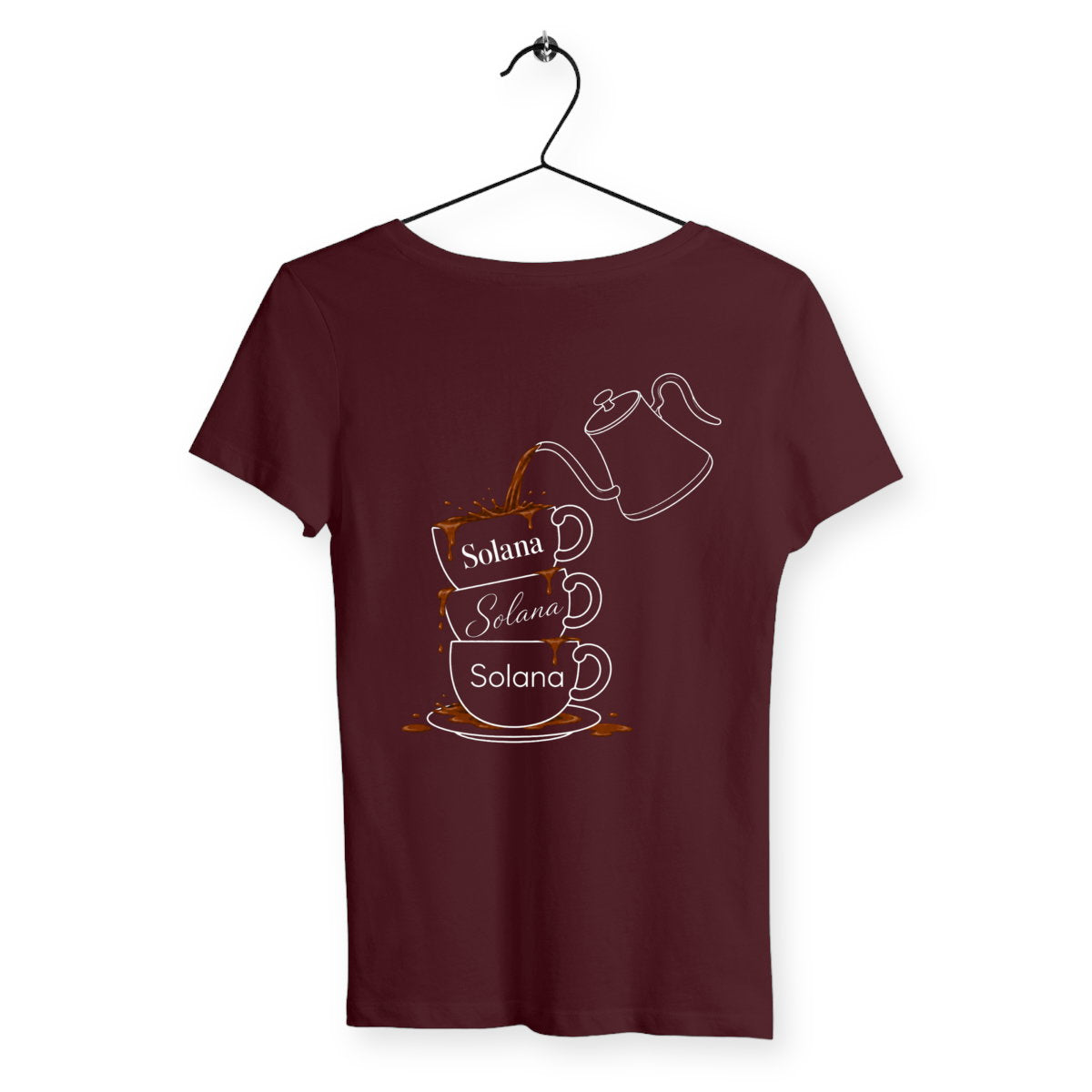 T-shirt Femme Café - dos_bordeaux