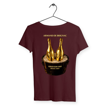 T-shirt Femme Armand de brignac - dos_bordeaux