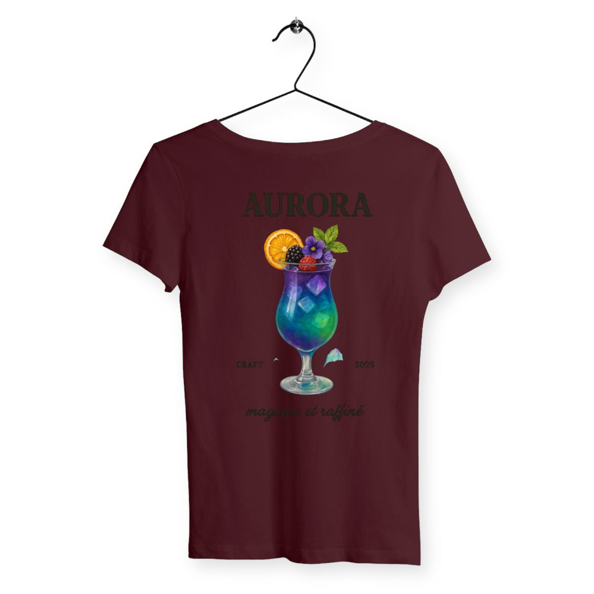 T-shirt Femme Aurora - dos_bordeaux