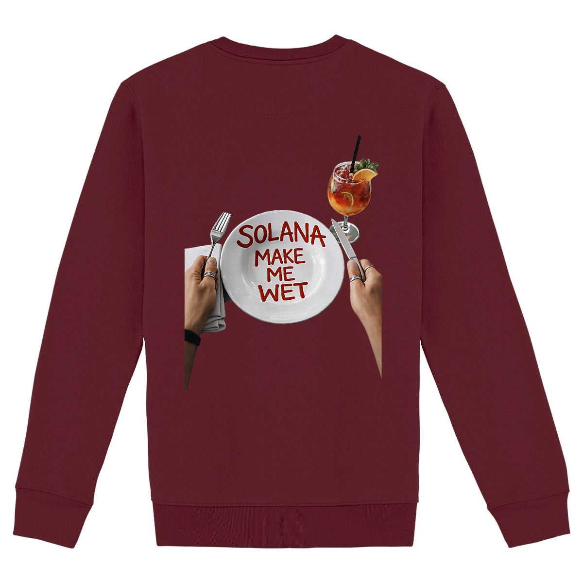Sweat Solassiette Unisexe - dos_bordeaux
