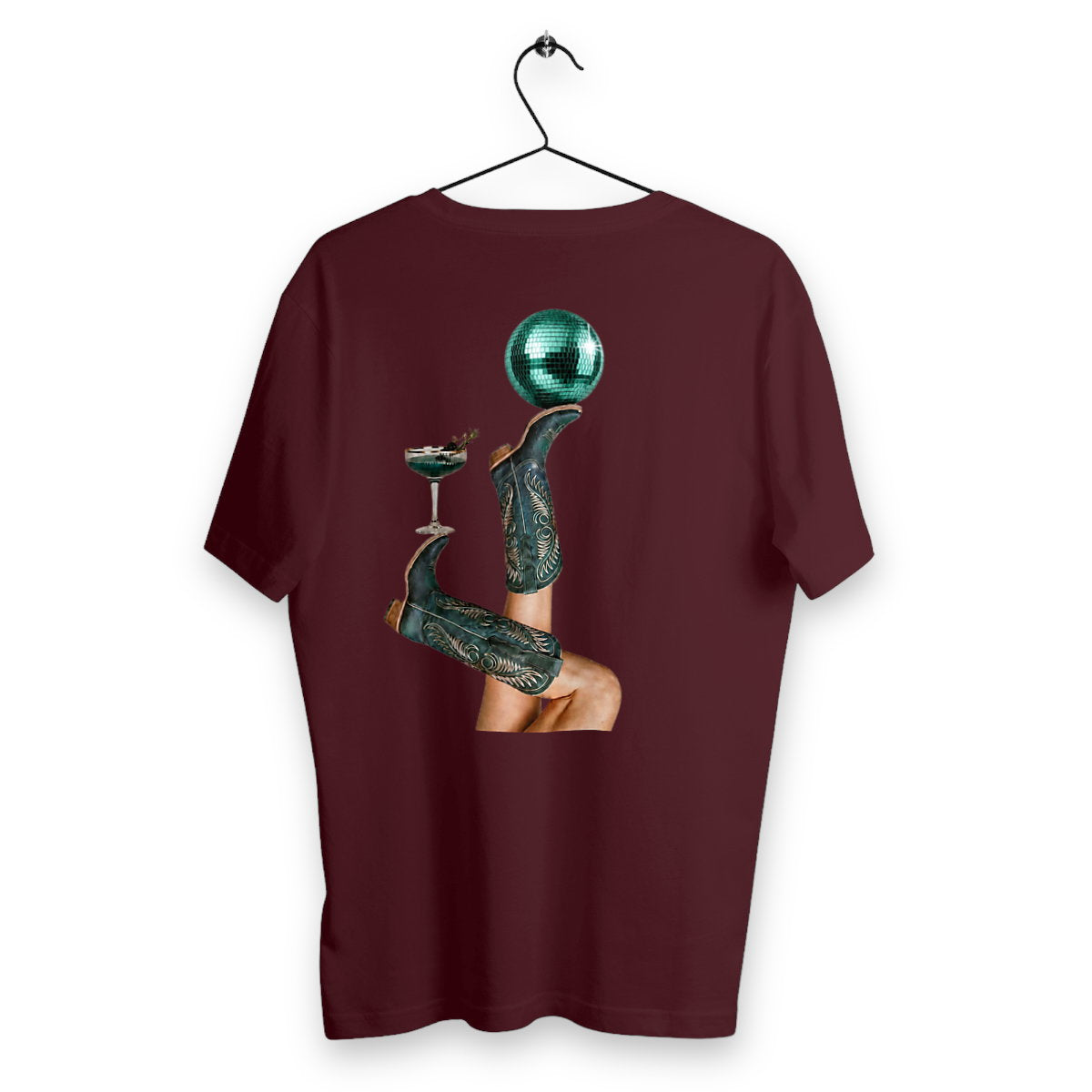 T-shirt Homme Émeraude - dos_bordeaux
