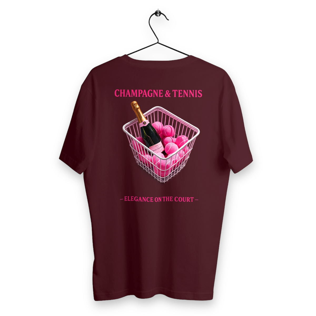T-shirt Homme Champagne & Tennis - dos_bordeaux