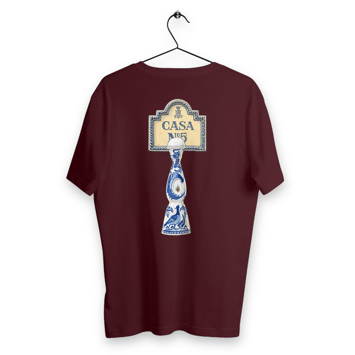 T-shirt Homme Casa 5 - dos_bordeaux