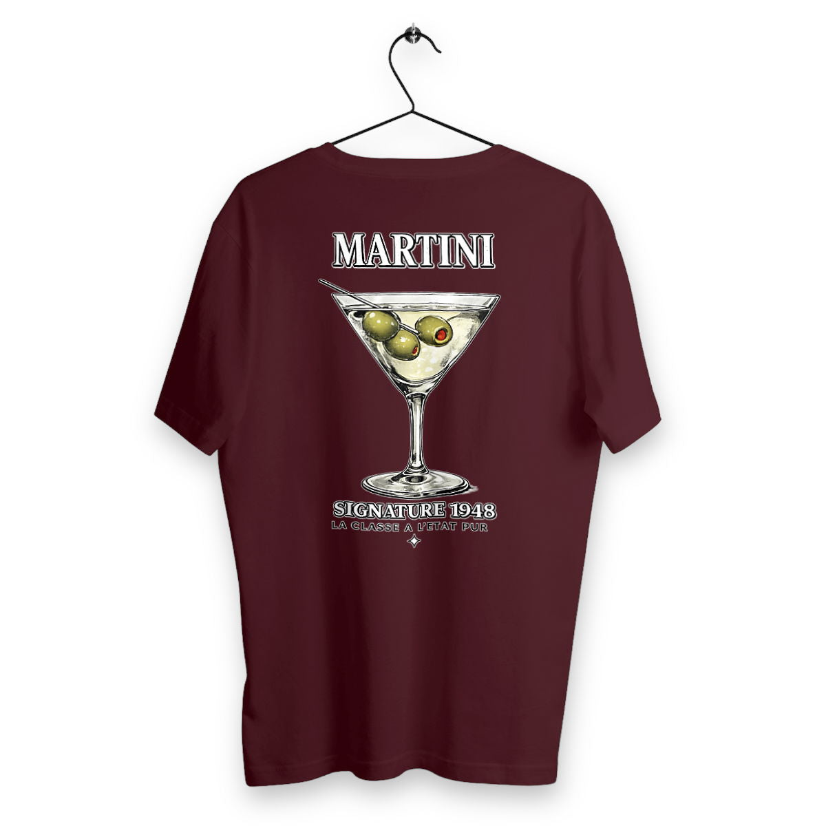 T-shirt Homme Martini - dos_bordeaux