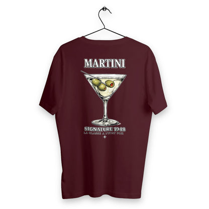 T-shirt Homme Martini - dos_bordeaux