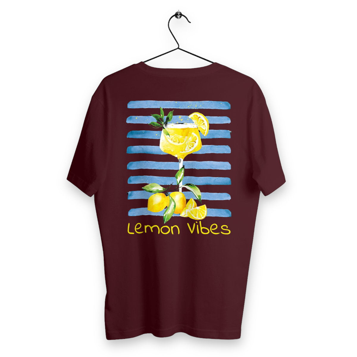 T-shirt Homme Lemon Vibes - dos_bordeaux