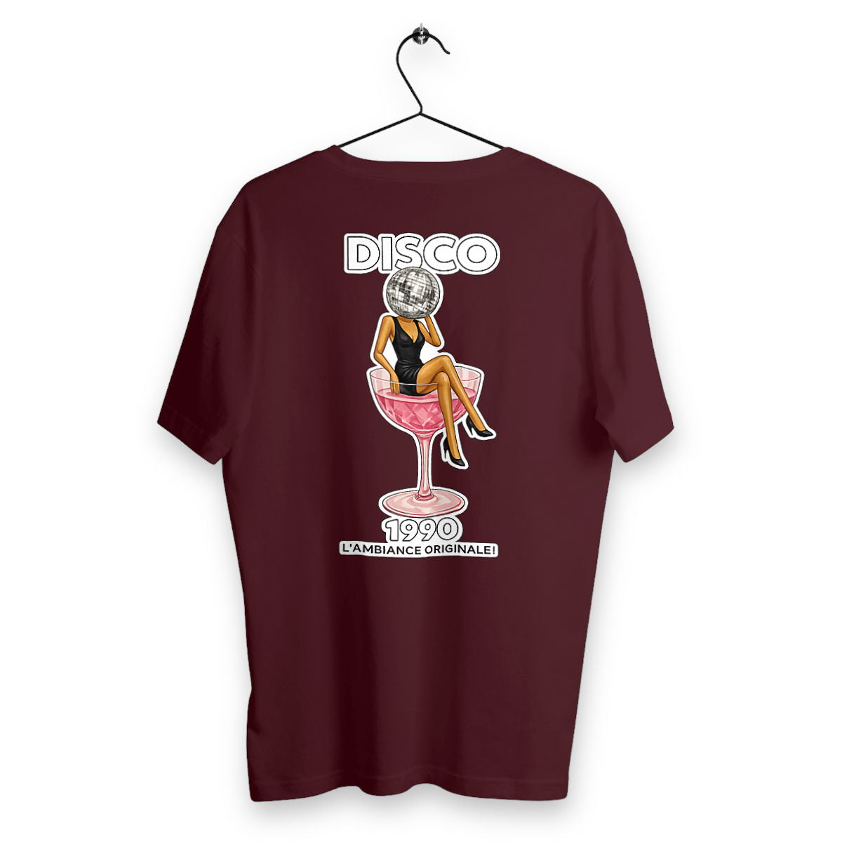 T-shirt Homme Disco - dos_bordeaux