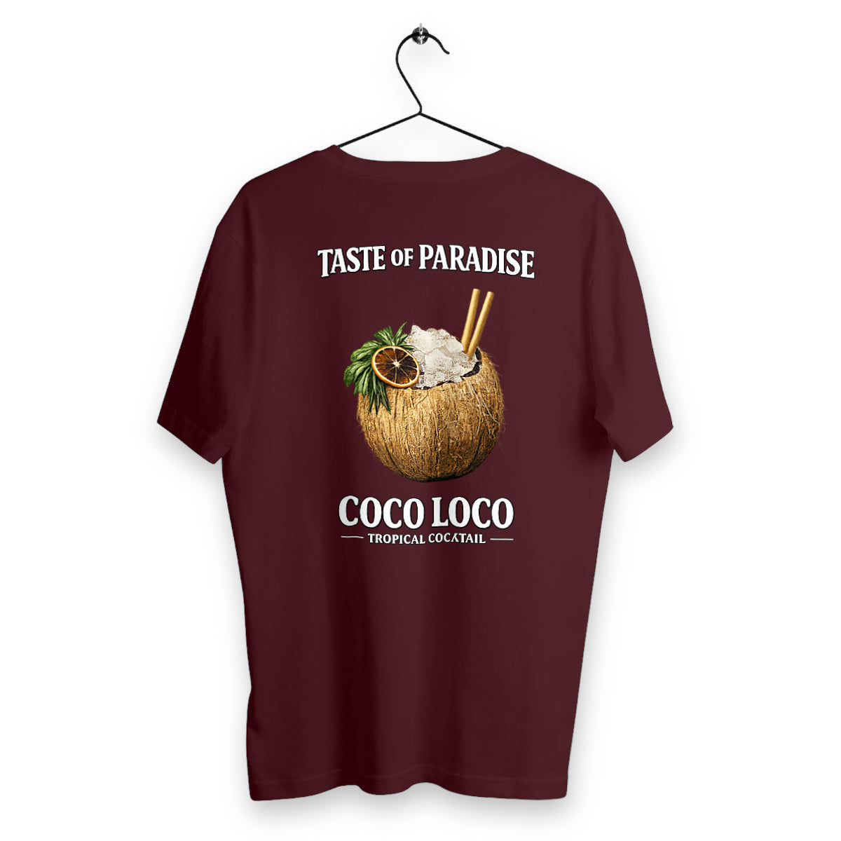 T-shirt Homme Coco Loco - dos_bordeaux