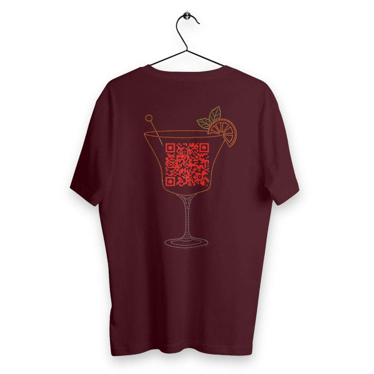 T-shirt Homme QR - dos_bordeaux