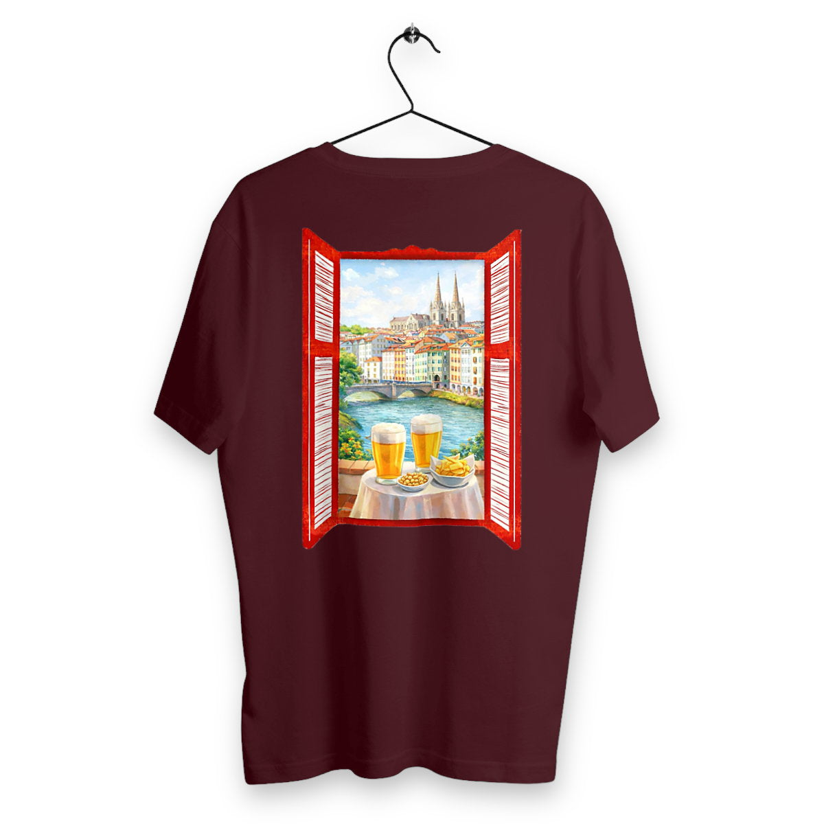 T-shirt Homme Feria - dos_bordeaux