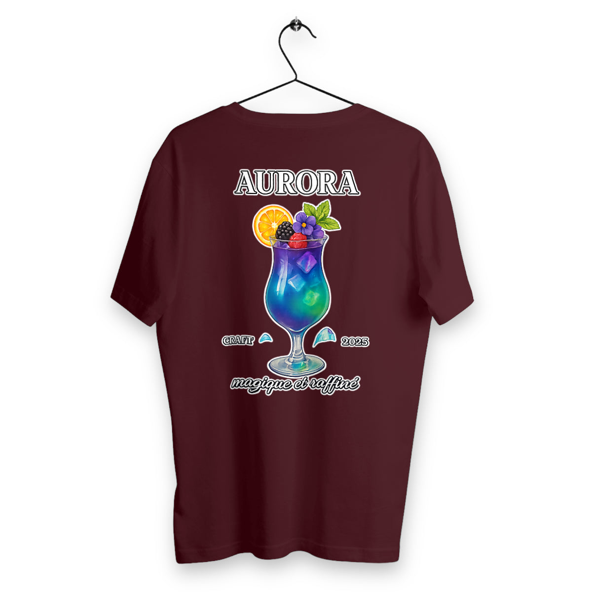 T-shirt Homme Aurora - dos_bordeaux