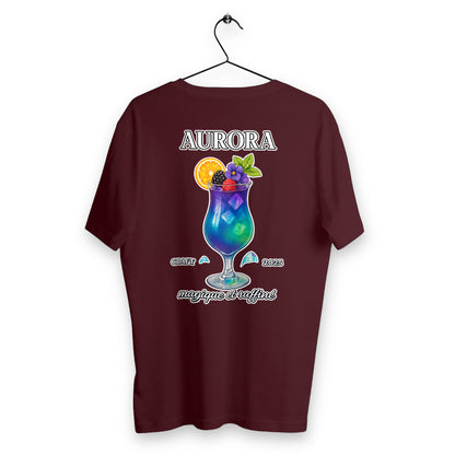 T-shirt Homme Aurora - dos_bordeaux