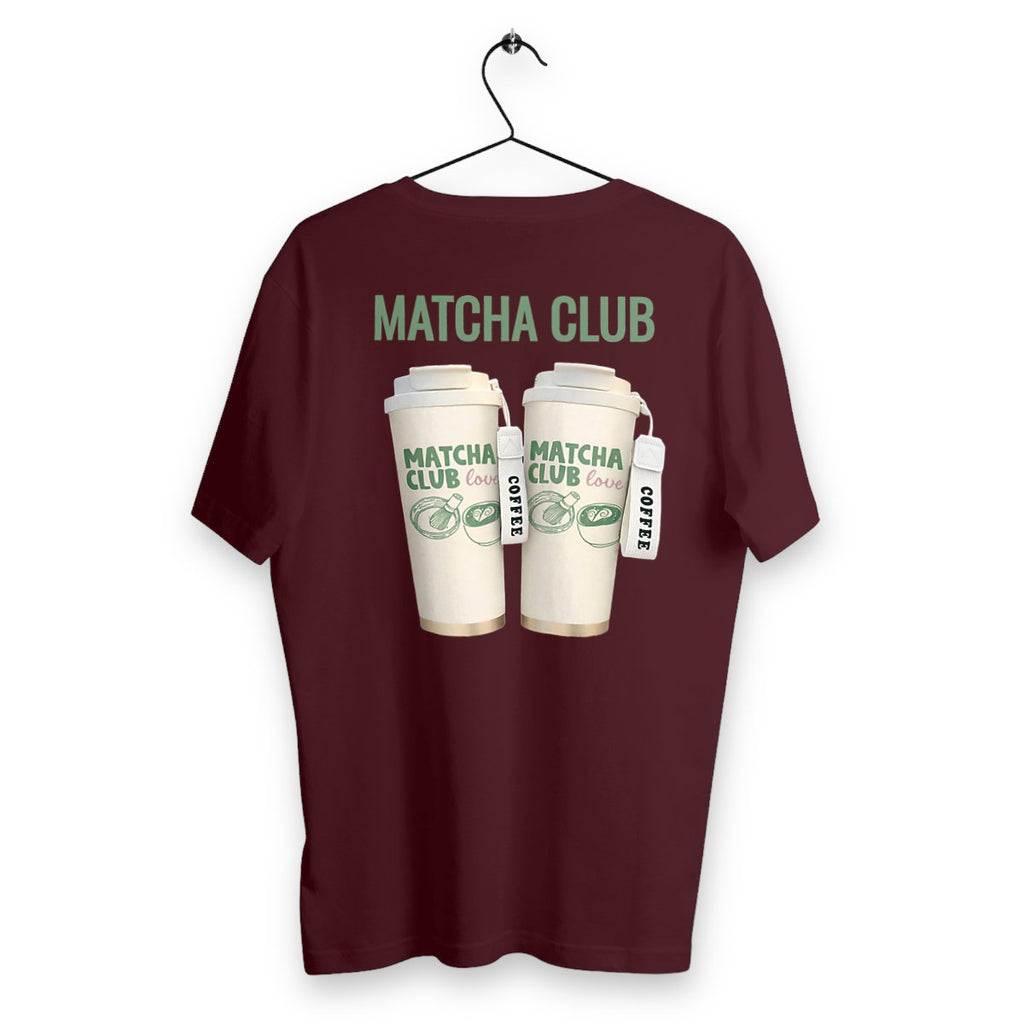 T-shirt Homme Matcha club  - dos_bordeaux