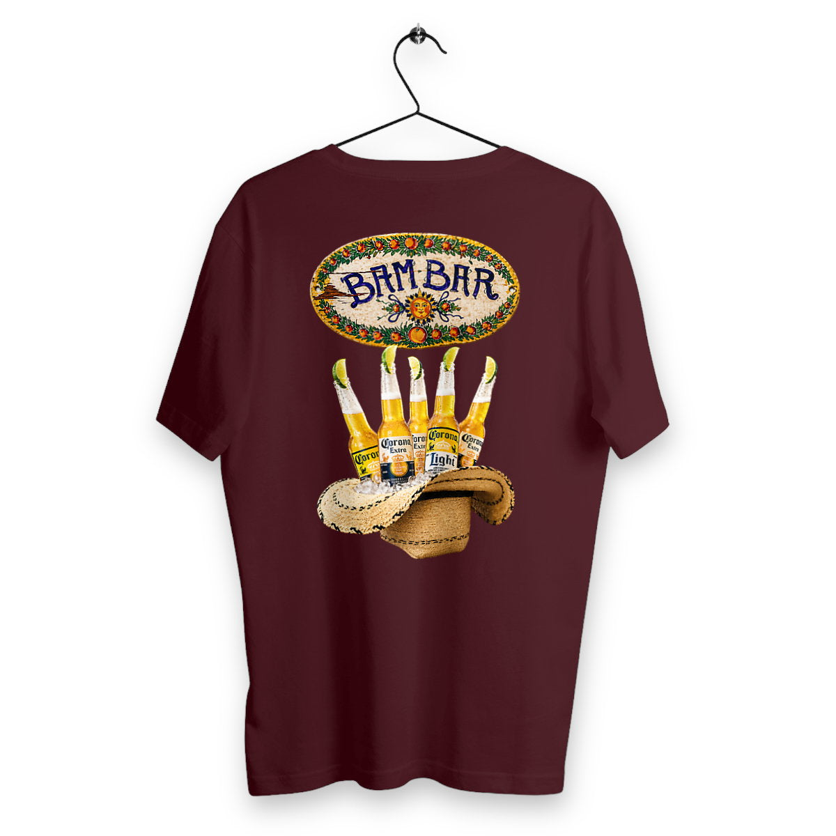 T-shirt Homme Bam Bar - dos_bordeaux