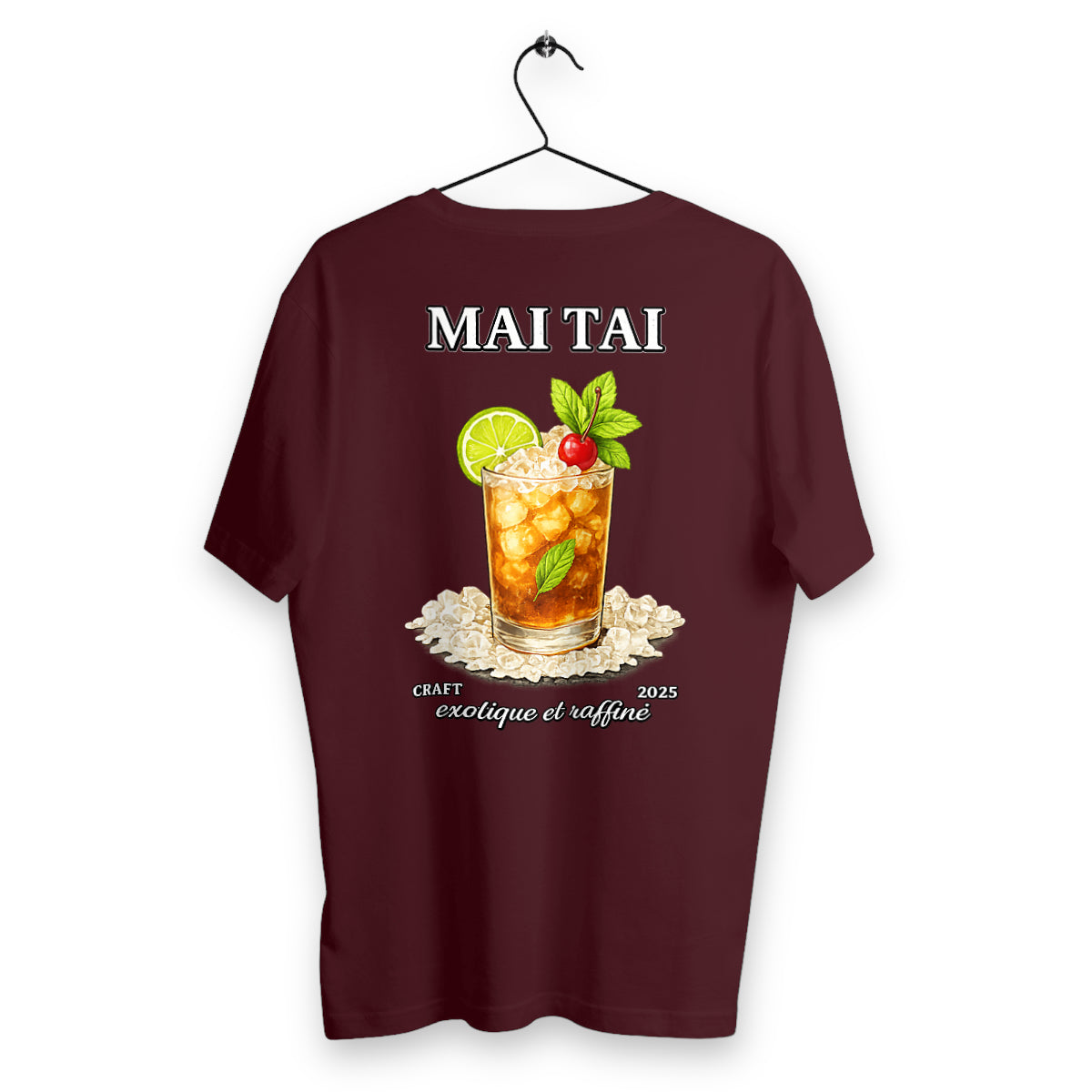 T-shirt Homme Mai Tai - dos_bordeaux
