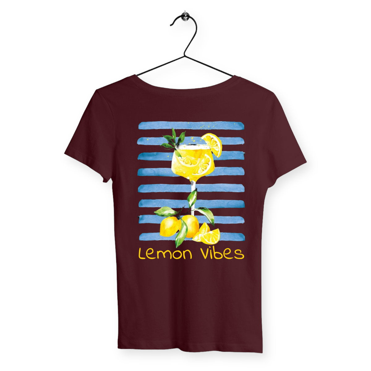 T-shirt Femme Lemon Vibes - dos_bordeaux