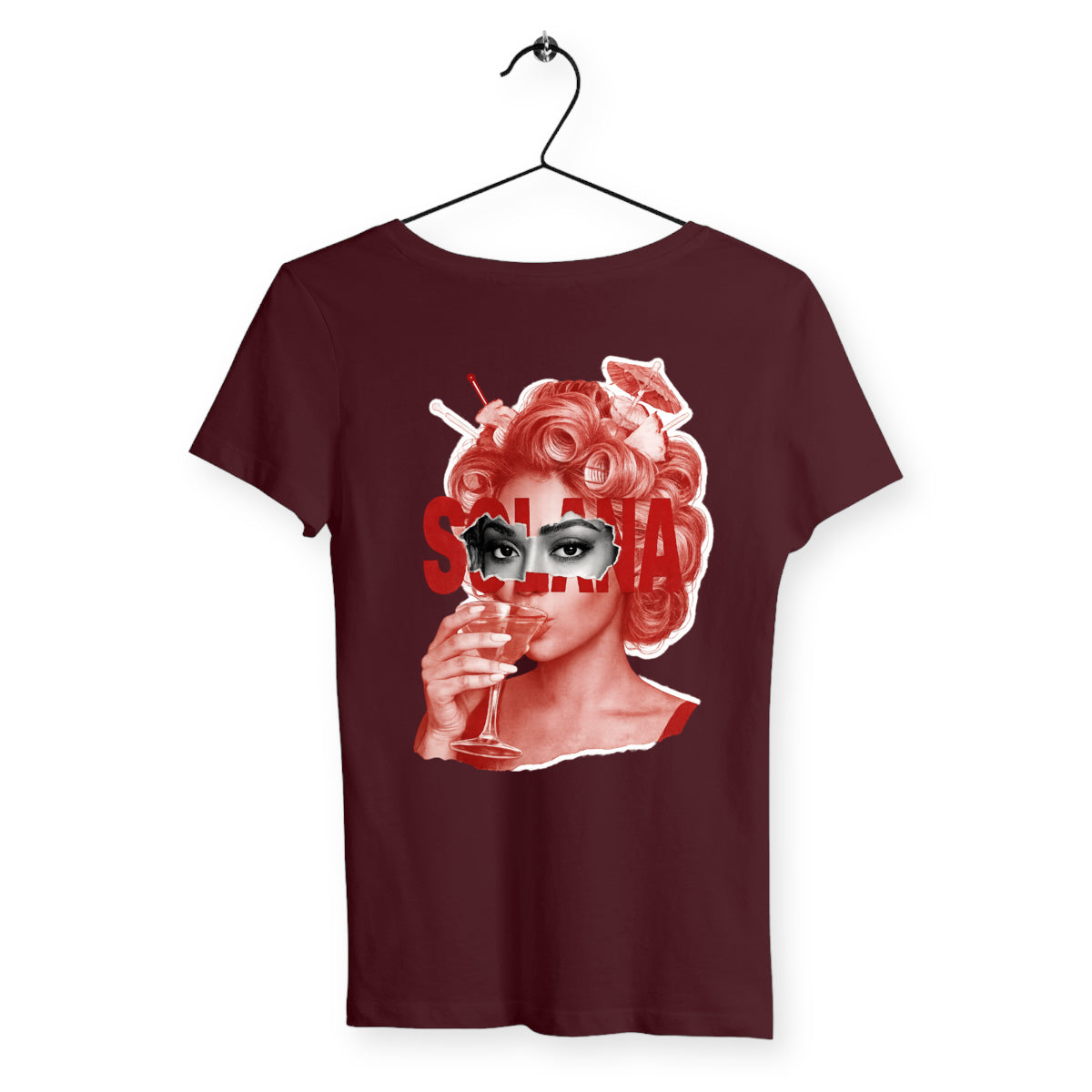 T-shirt Femme sol'10 - dos_bordeaux