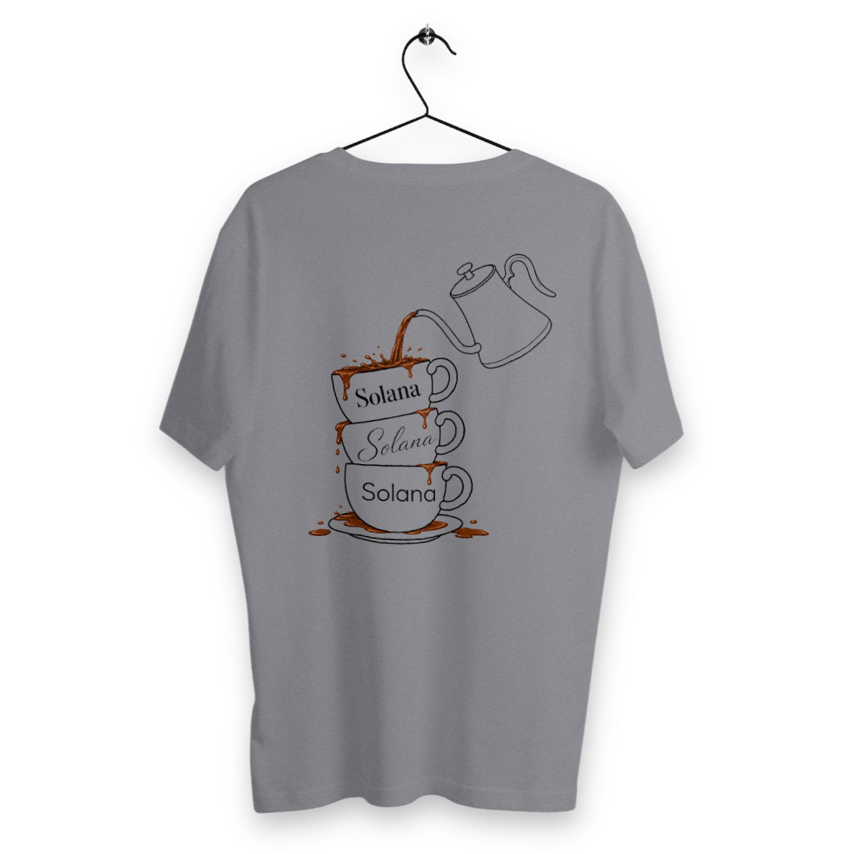 T-shirt Homme Café - dos_gris