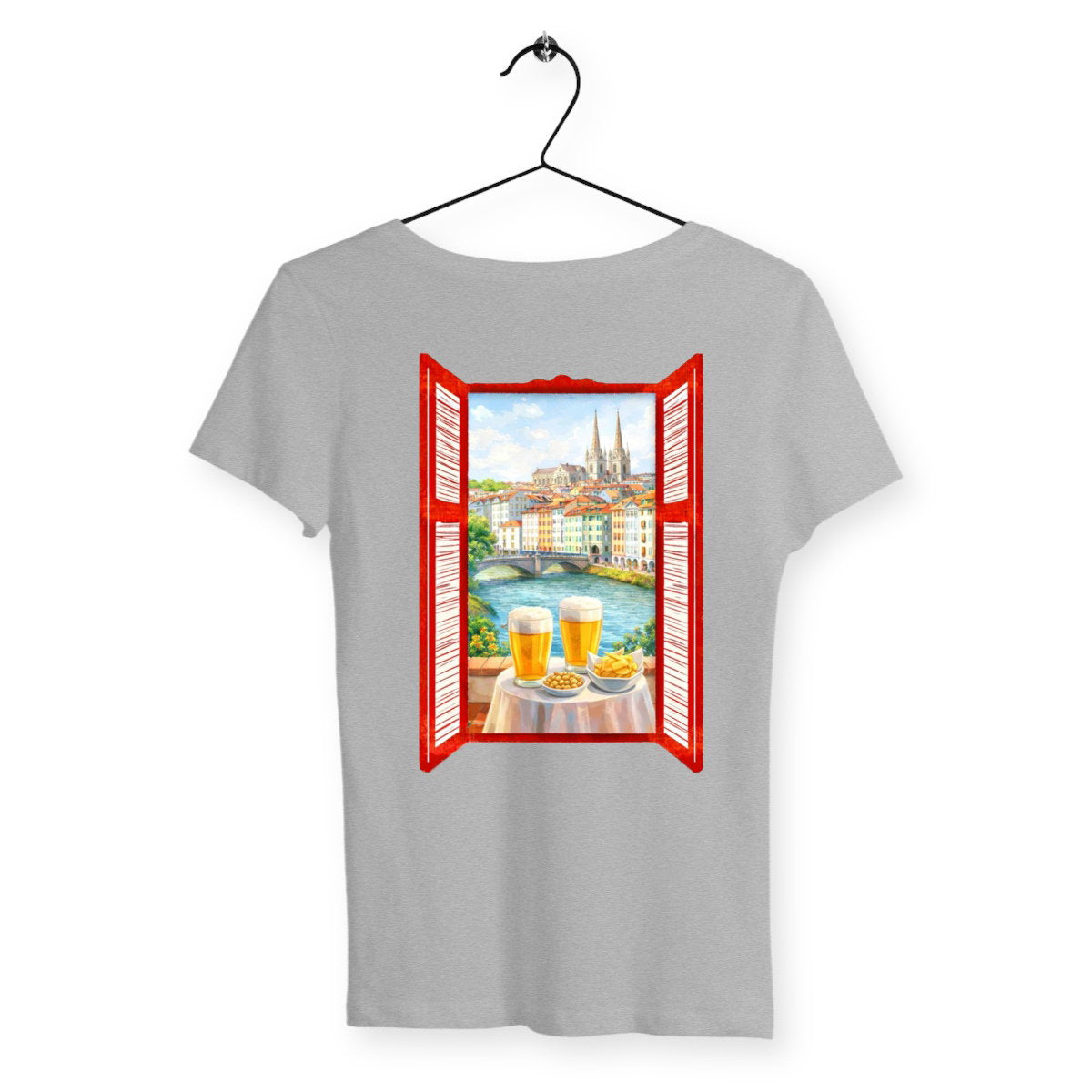 T-shirt Femme Feria - dos_gris