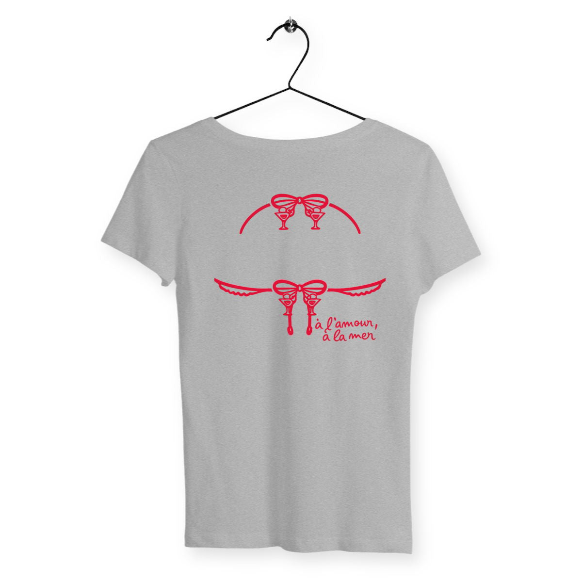 T-shirt Femme Bikini - dos_gris