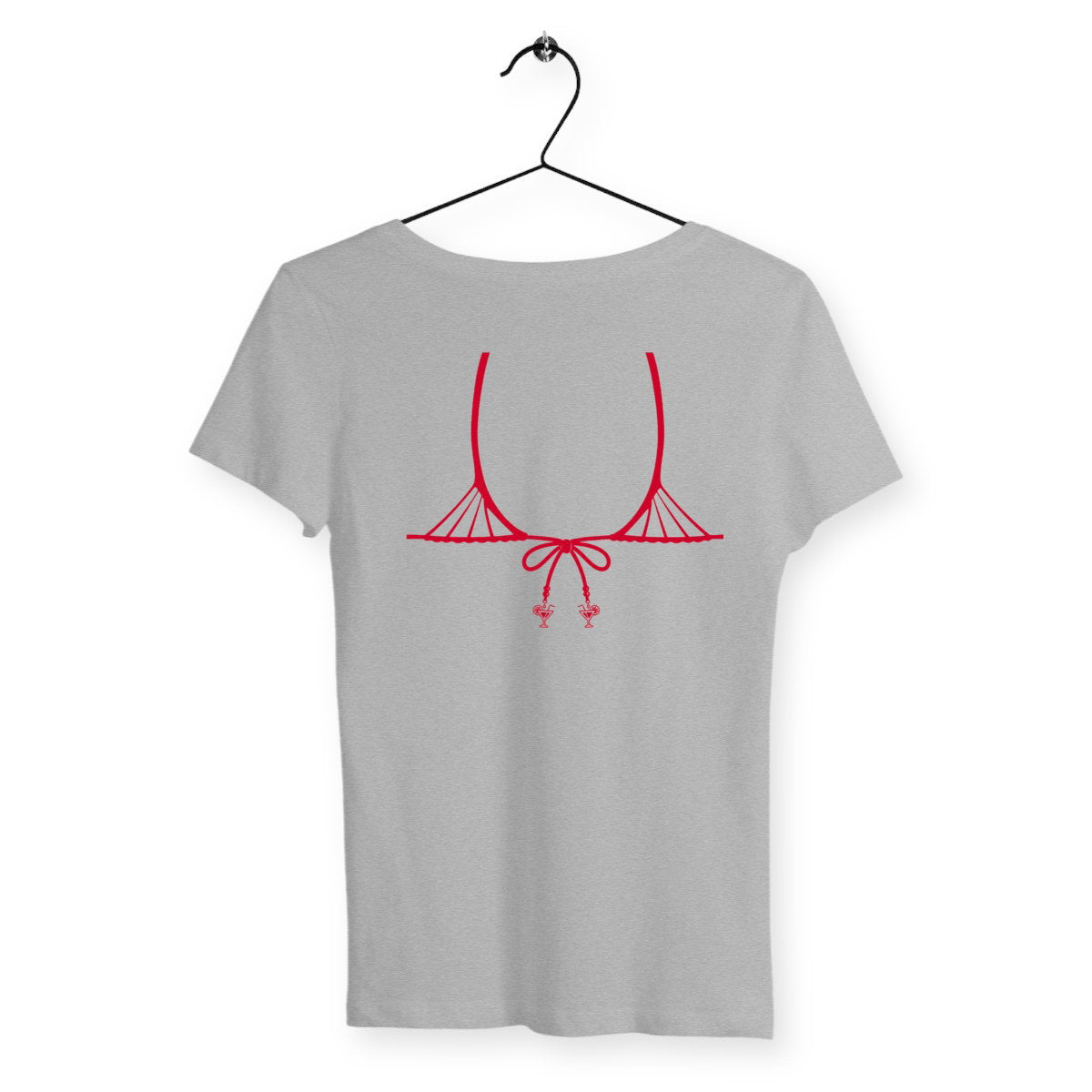 T-shirt Femme Bikini - dos_gris