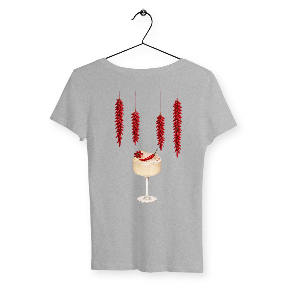 T-shirt Femme Pimenté - dos_gris