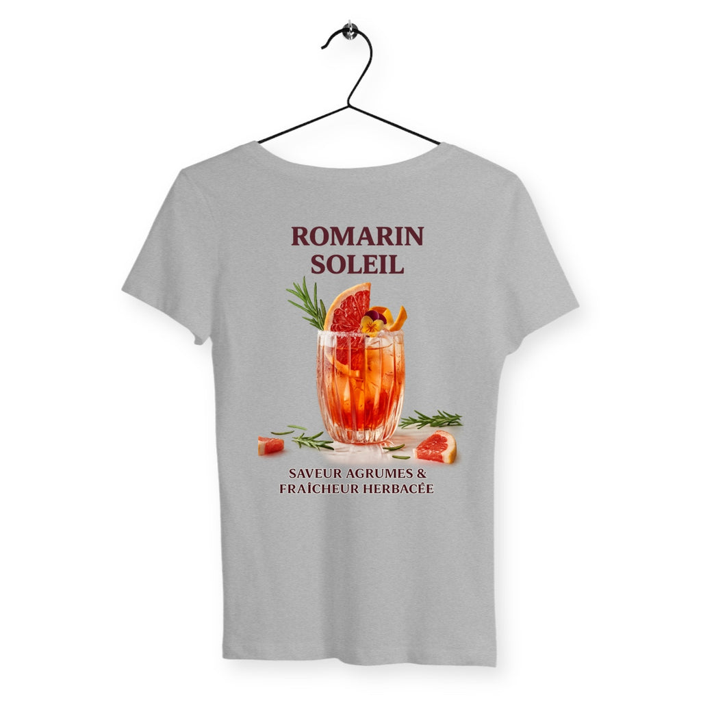 T-shirt Femme Romarin Soleil - dos_gris