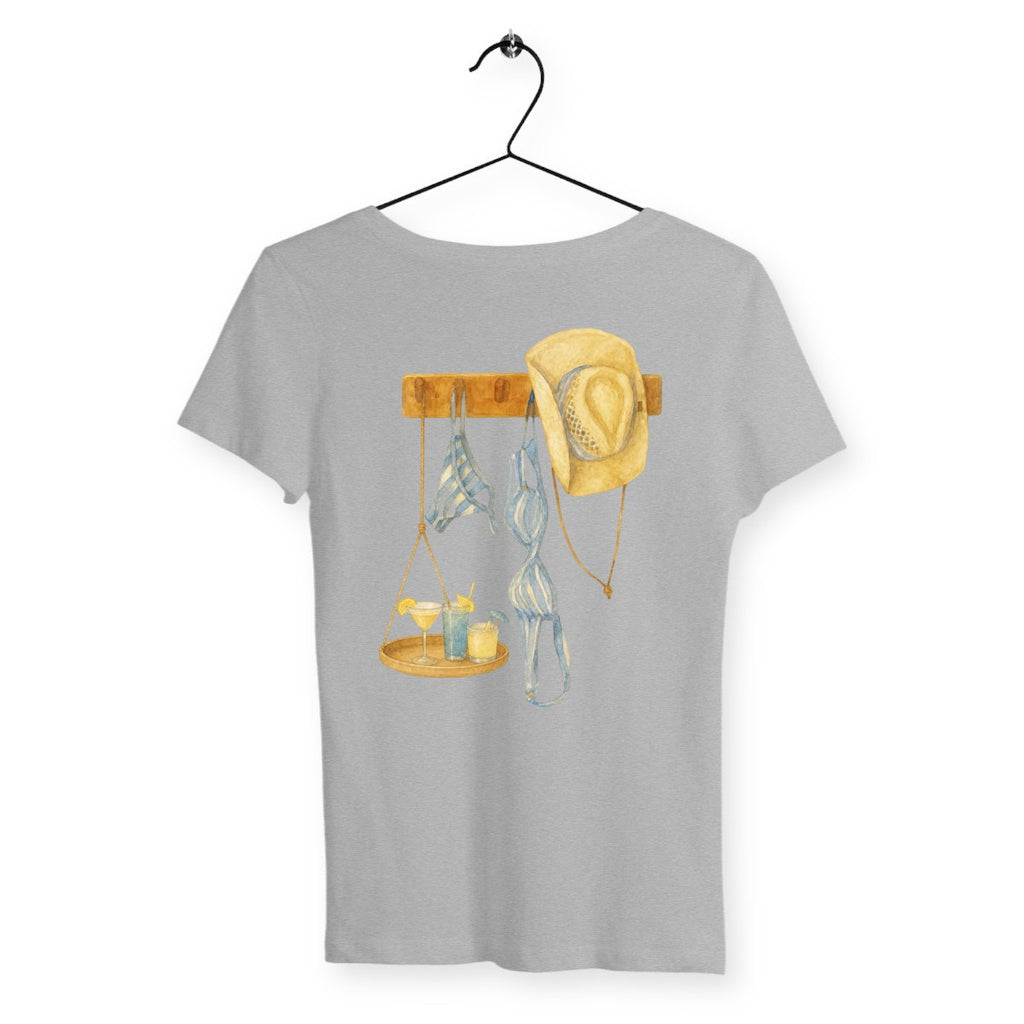 T-shirt Femme Cabana & Cocktails - dos_gris