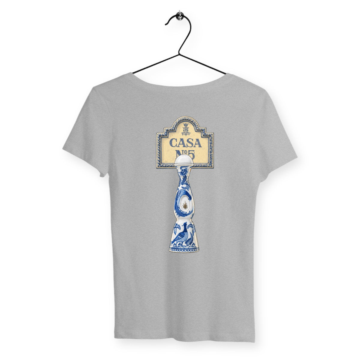 T-shirt Femme Casa 5 - dos_gris