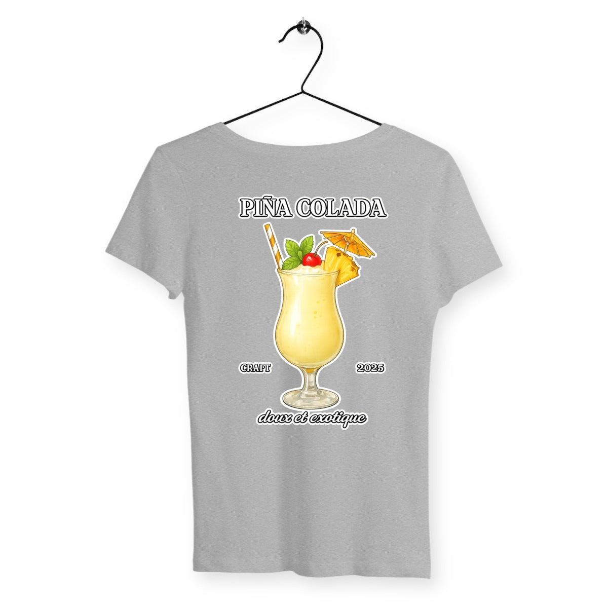 T-shirt Femme Pina Colada - dos_gris