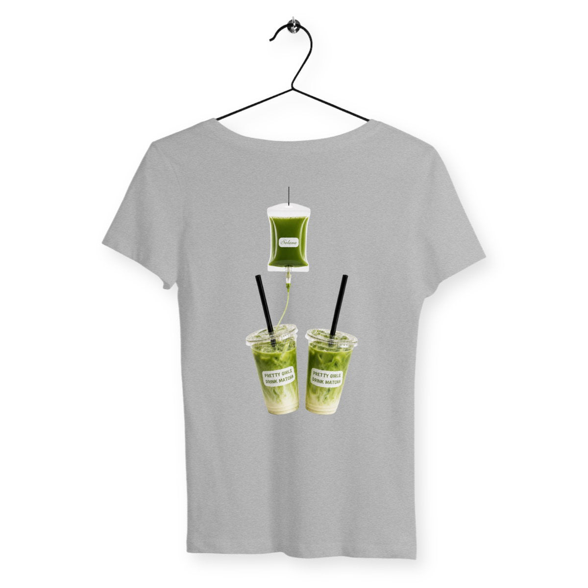 T-shirt Femme Matcha - dos_gris