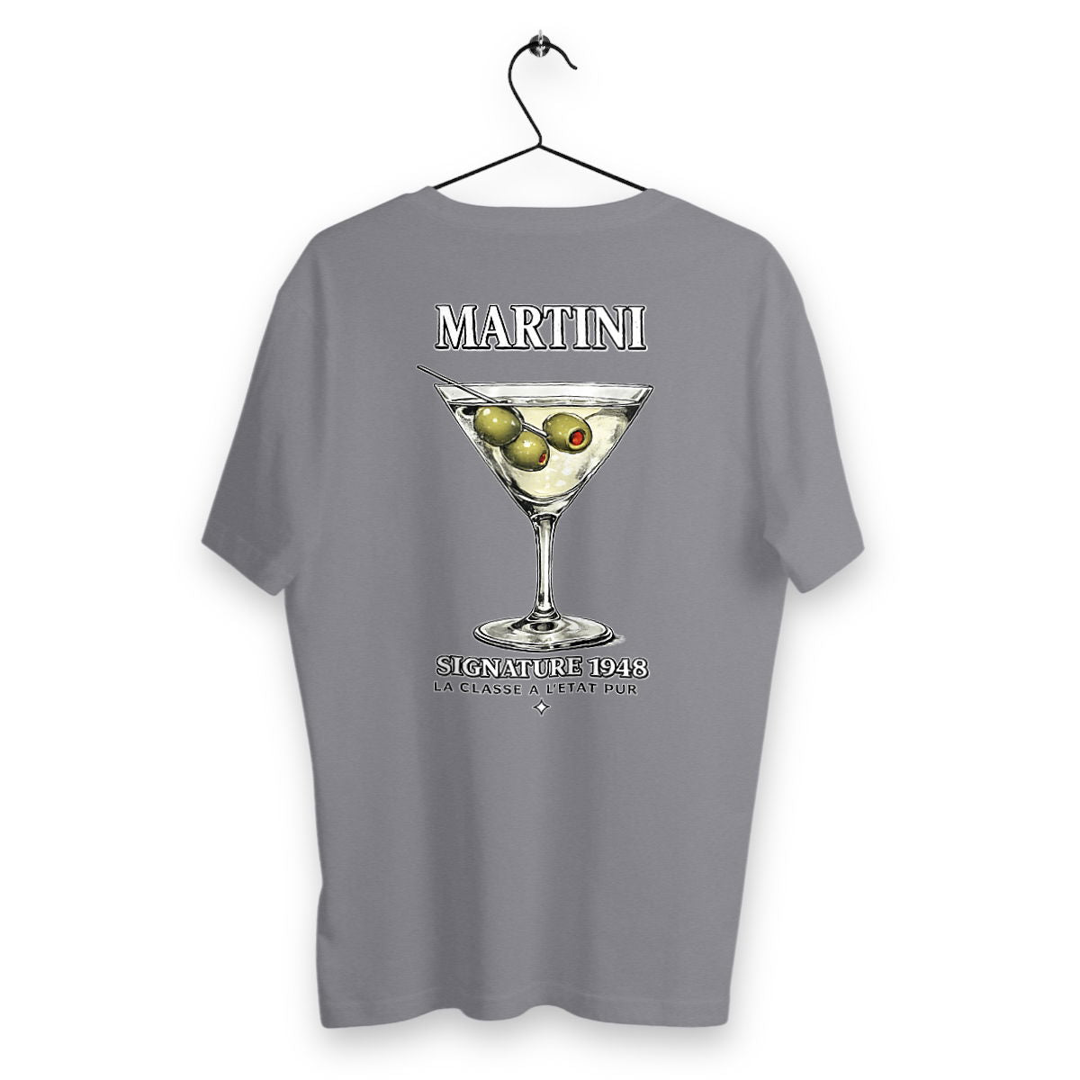 T-shirt Homme Martini - dos_gris