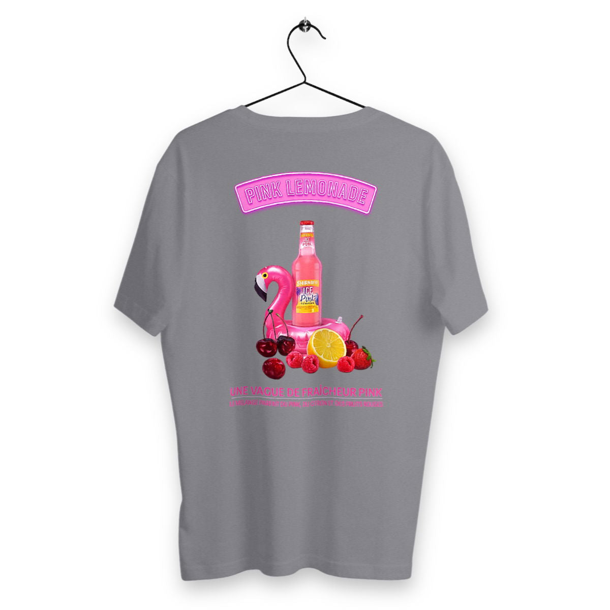 T-shirt Homme Pink Lemonade - dos_gris