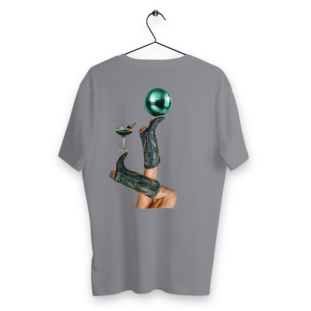 T-shirt Homme Émeraude - dos_gris