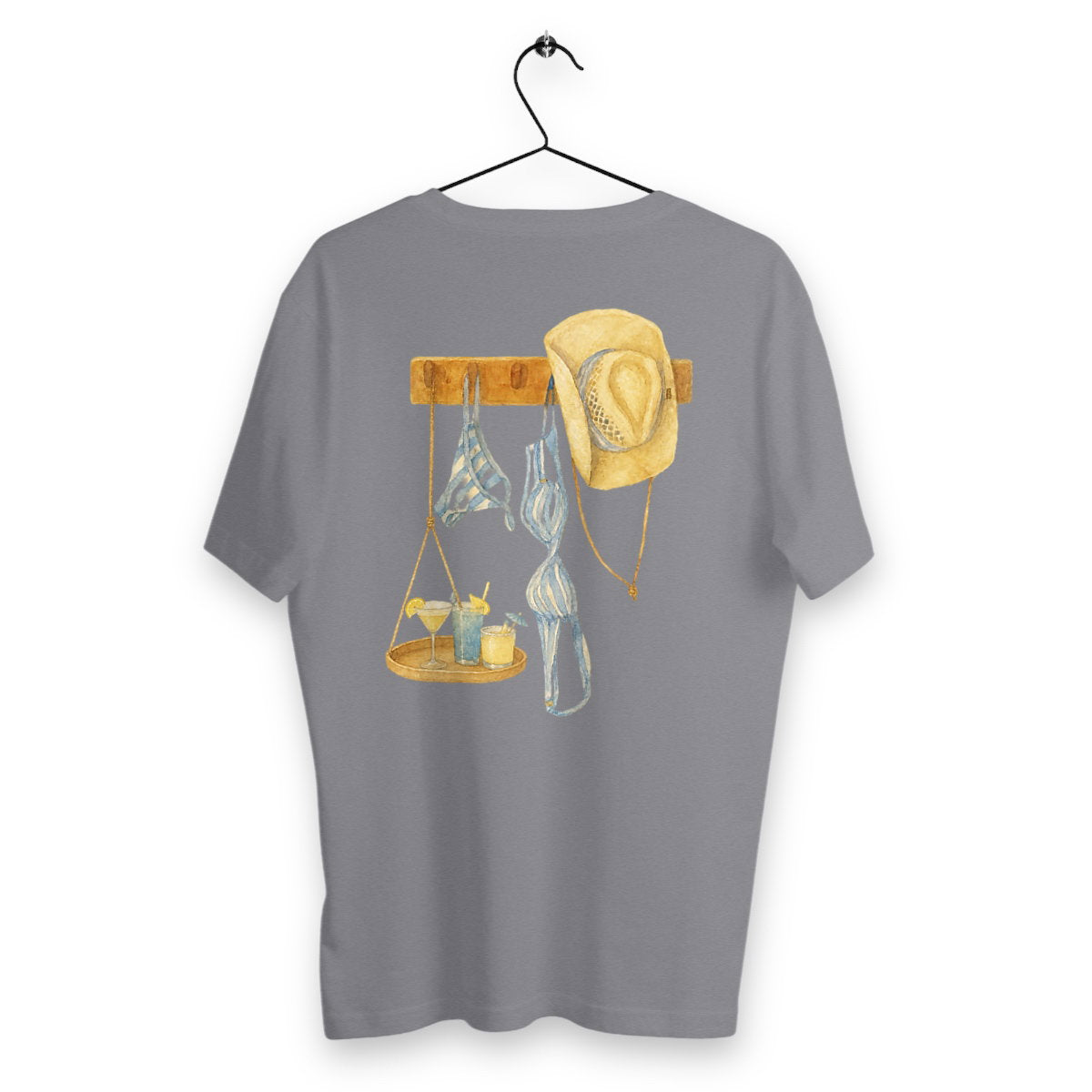 T-shirt Homme Cabana & Cocktails - dos_gris