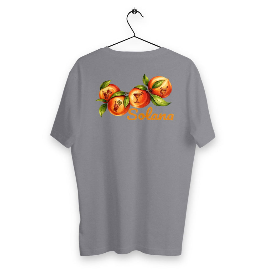 T-shirt Homme Orangé - dos_gris