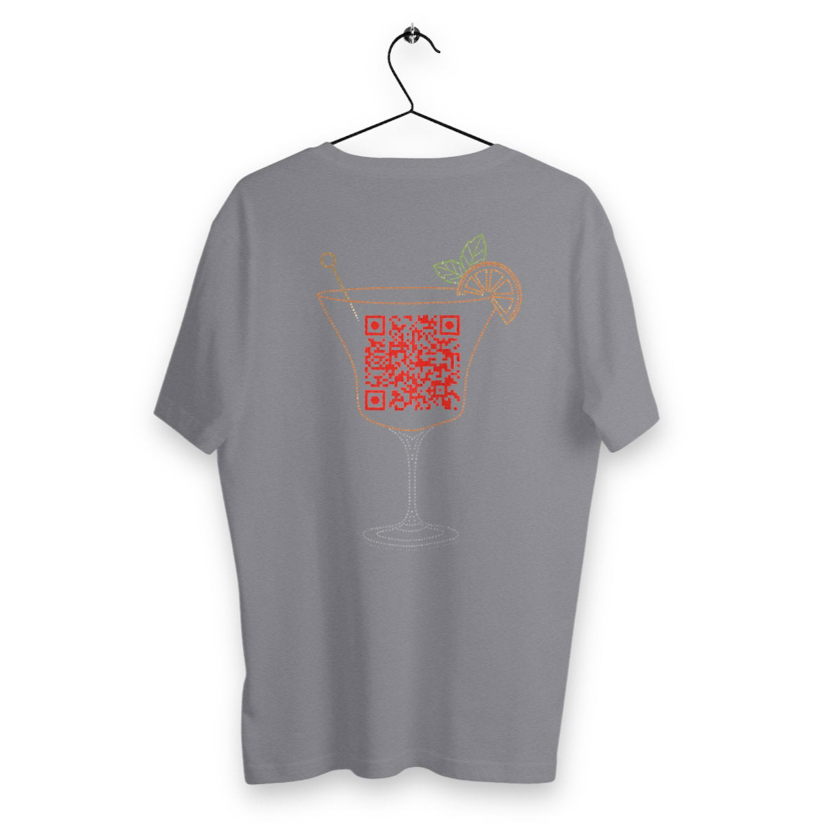 T-shirt Homme QR - dos_gris