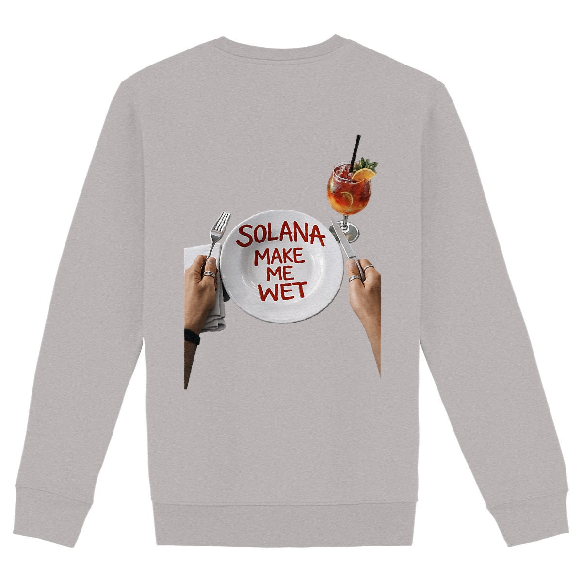 Sweat Solassiette Unisexe - dos_gris