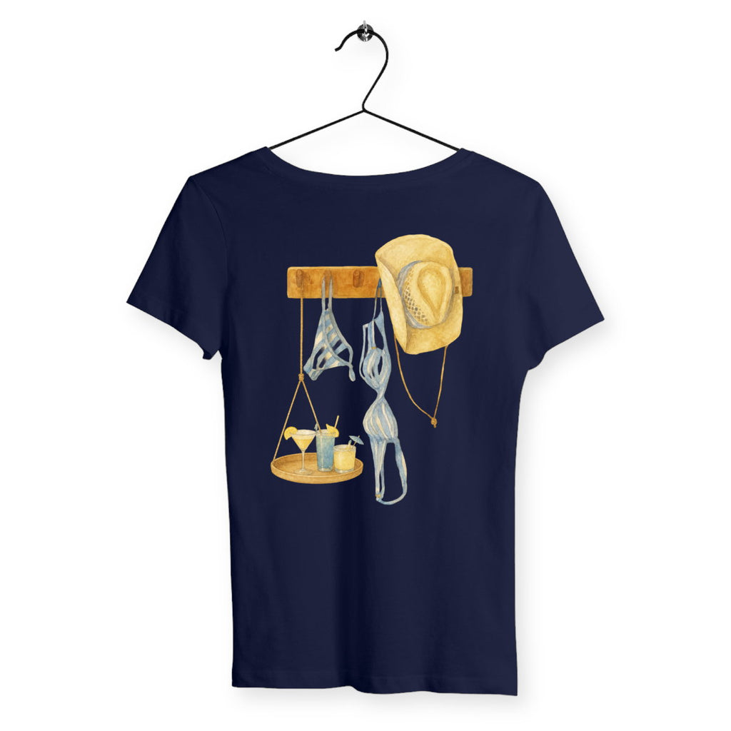 T-shirt Femme Cabana & Cocktails - dos_marine