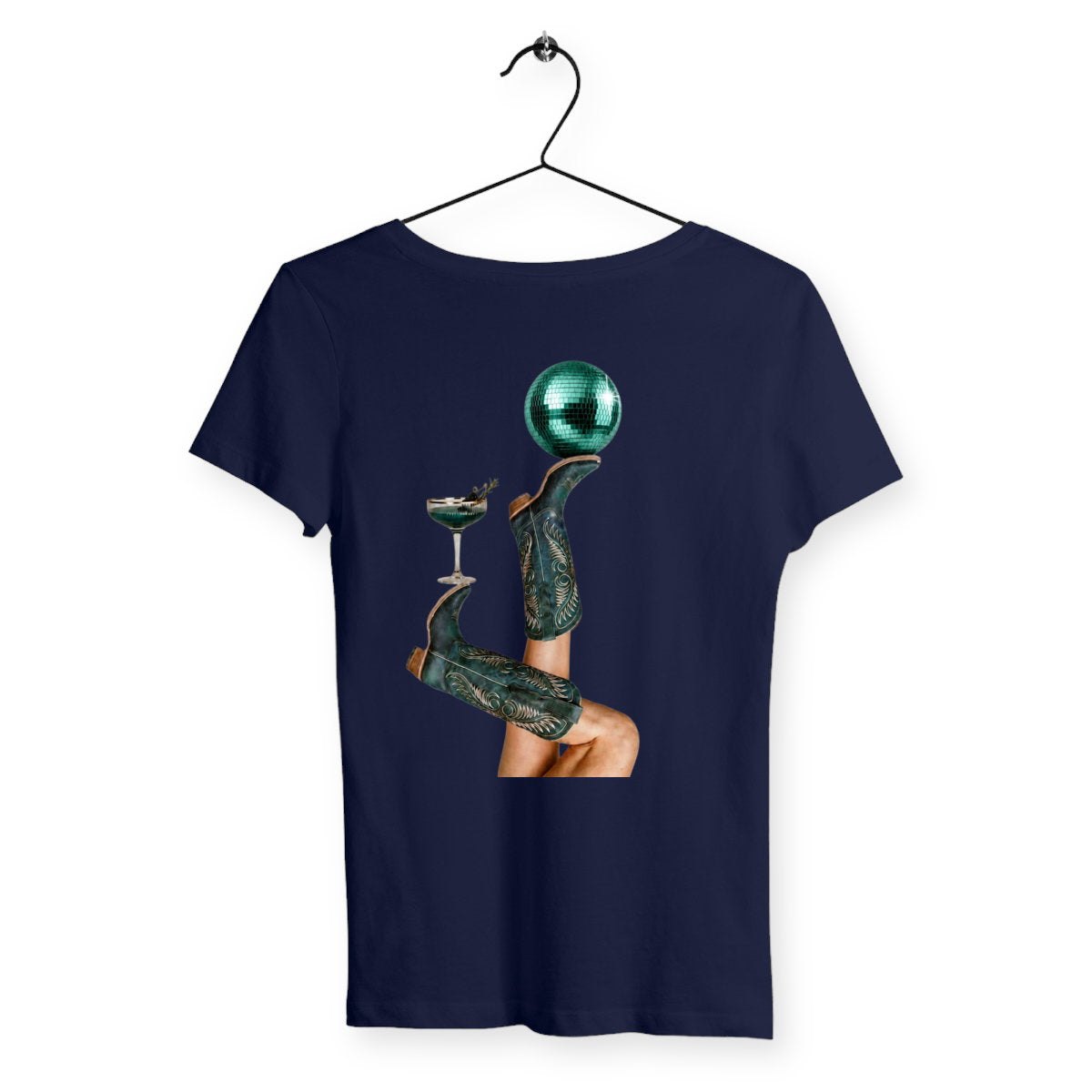 T-shirt Femme Émeraude - dos_marine