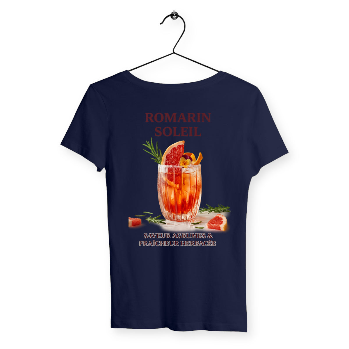 T-shirt Femme Romarin Soleil - dos_marine