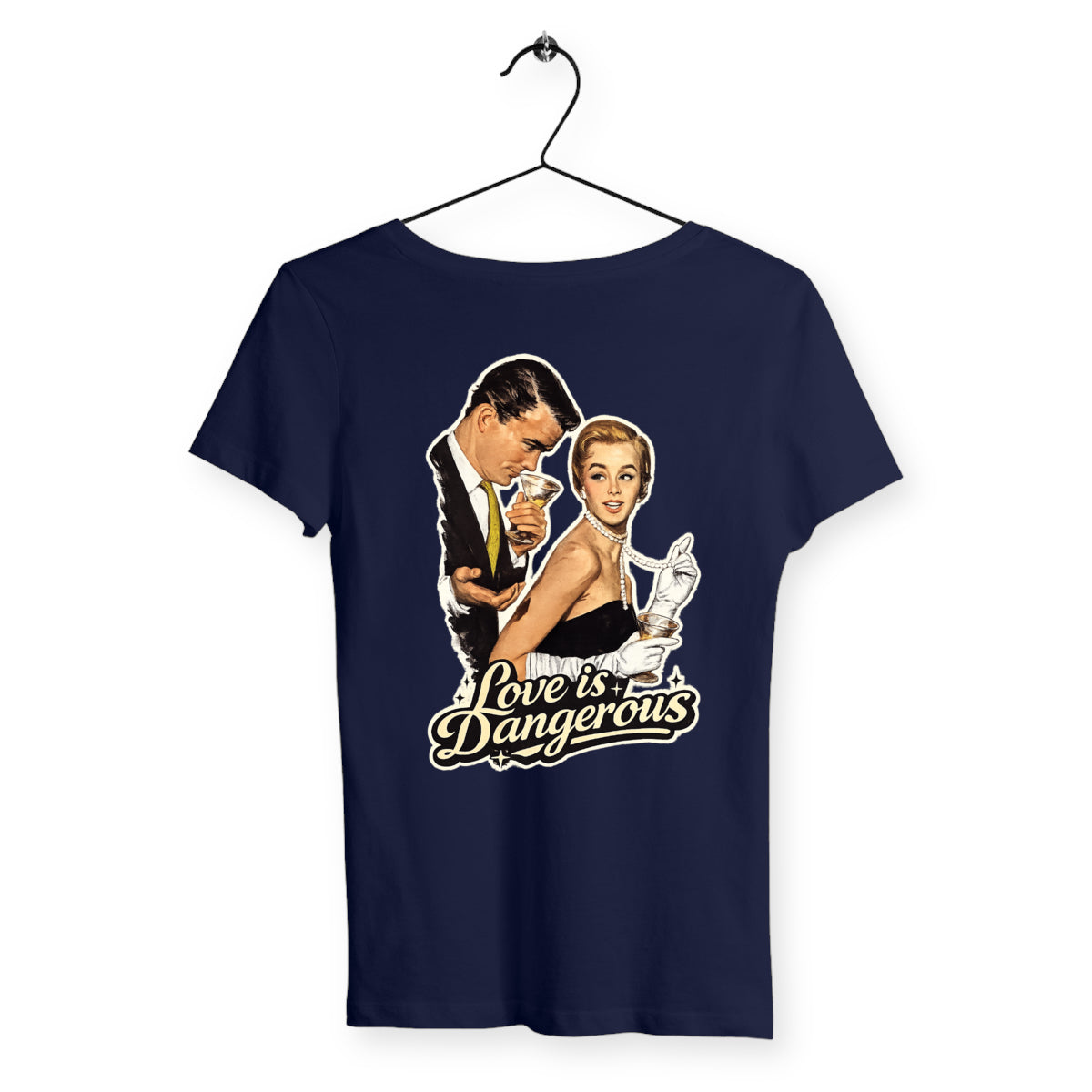 T-shirt Femme love is dangerous - dos_marine