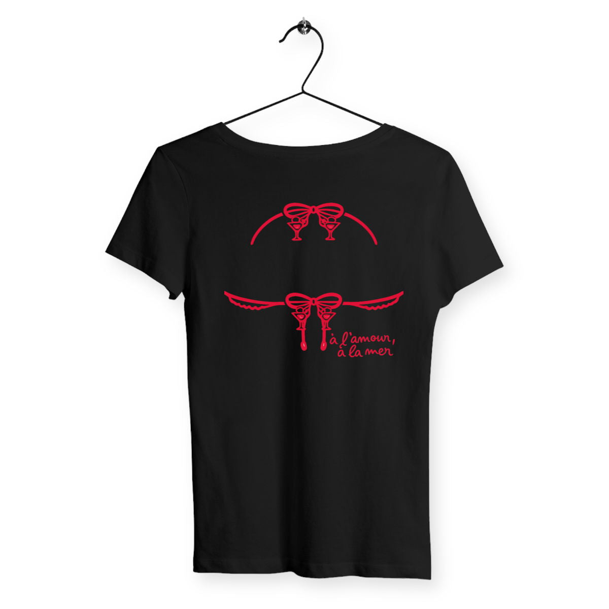 T-shirt Femme Bikini - dos_noir