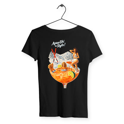 T-shirt Femme Après ski - dos_noir