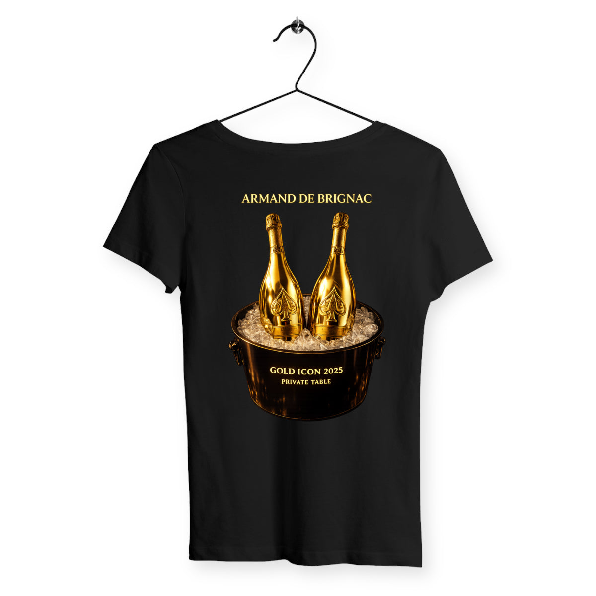 T-shirt Femme Armand de brignac - dos_noir