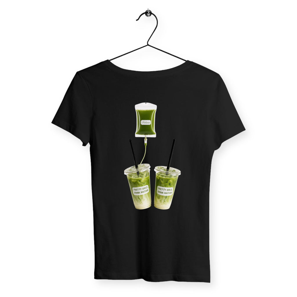 T-shirt Femme Matcha - dos_noir